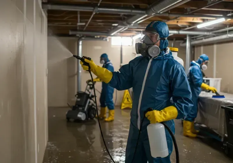 Basement Sanitization and Antimicrobial Treatment process in Idaho County, ID